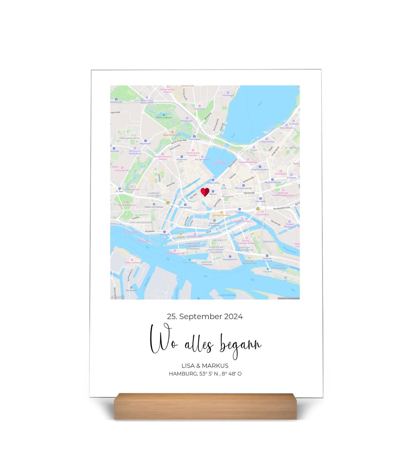 "Ons evenement" - Gepersonaliseerd acrylbord