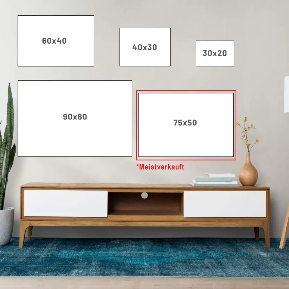 "Mama"- Muttertags Geschenk Leinwand Personalisierbar