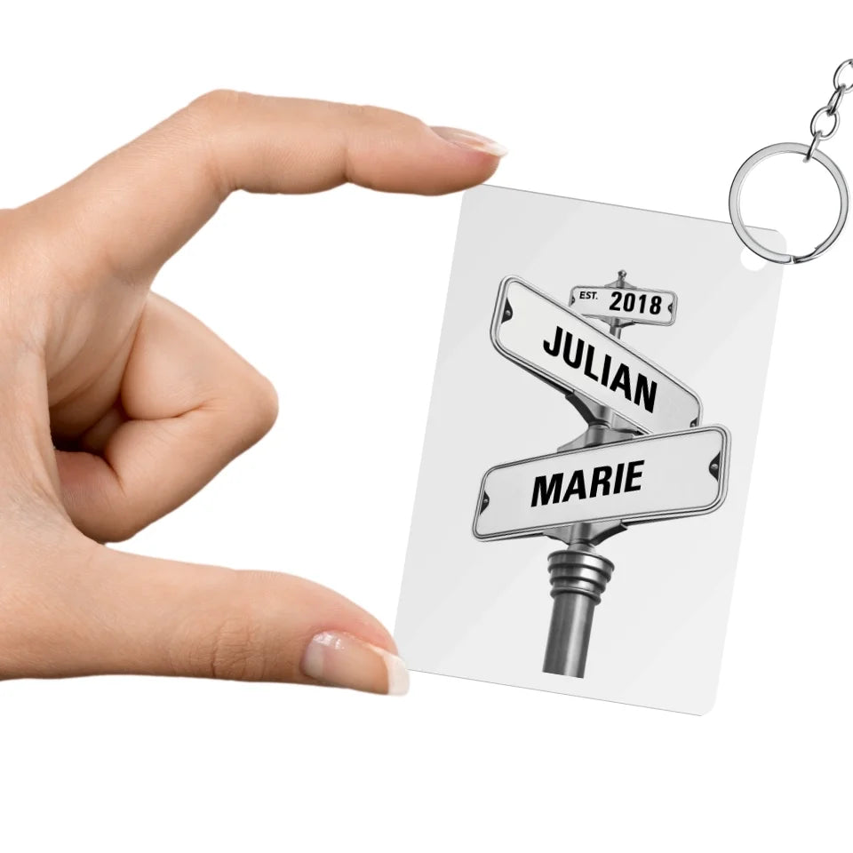 Kopie von BY CM Custom Song Plaque Keychain Canva Mockup (4)