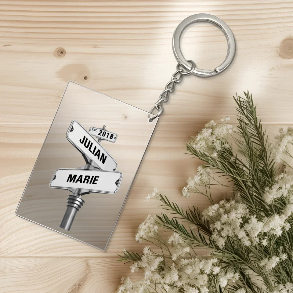 Kopie von BY CM Custom Song Plaque Keychain Canva Mockup (2)