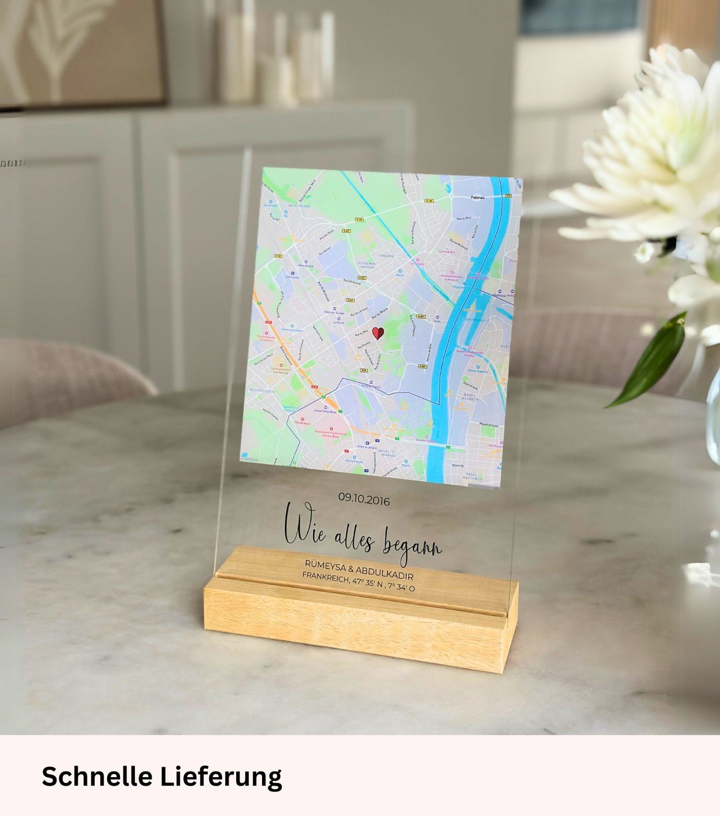 "Ons evenement" - Gepersonaliseerd acrylbord