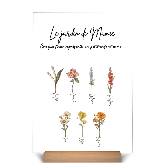 Le Jardin Fleuri de Mamie – Personnalisé