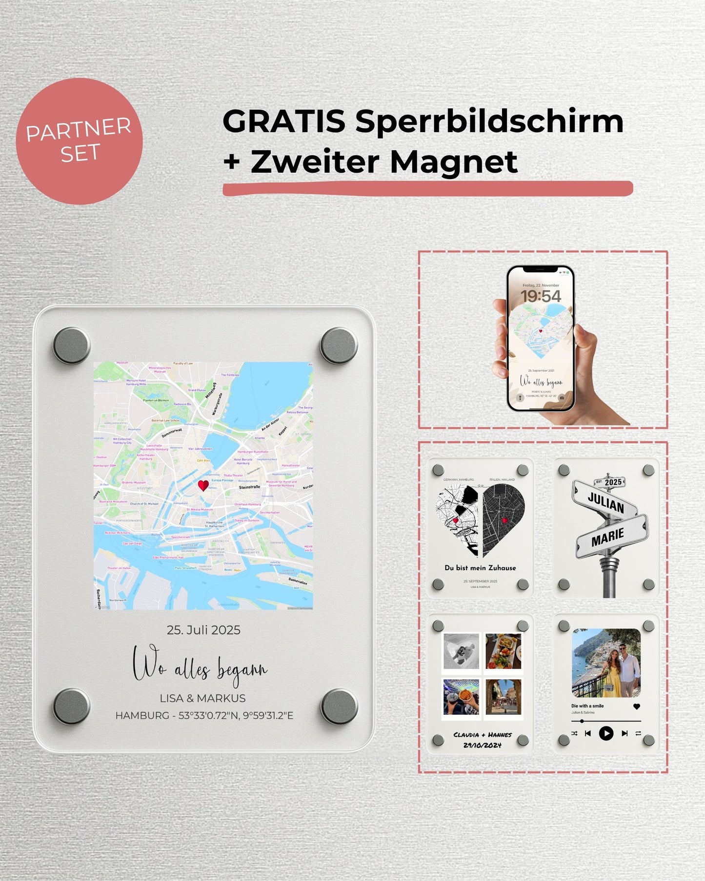 Partner Set - Acryl Magnet