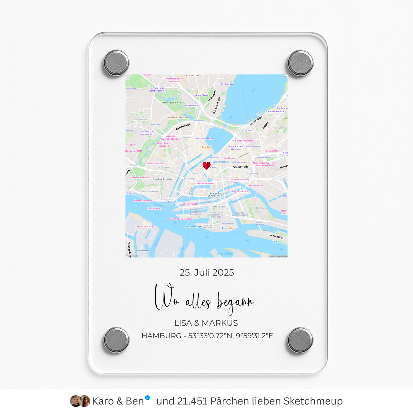 "Ons evenement" - Acryl magneet