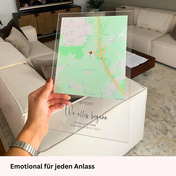 "Unser Ereignis" - Personalisierte Acryltafel