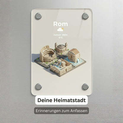 "Travel Love 3D Cartoon" - Acryl Magnet