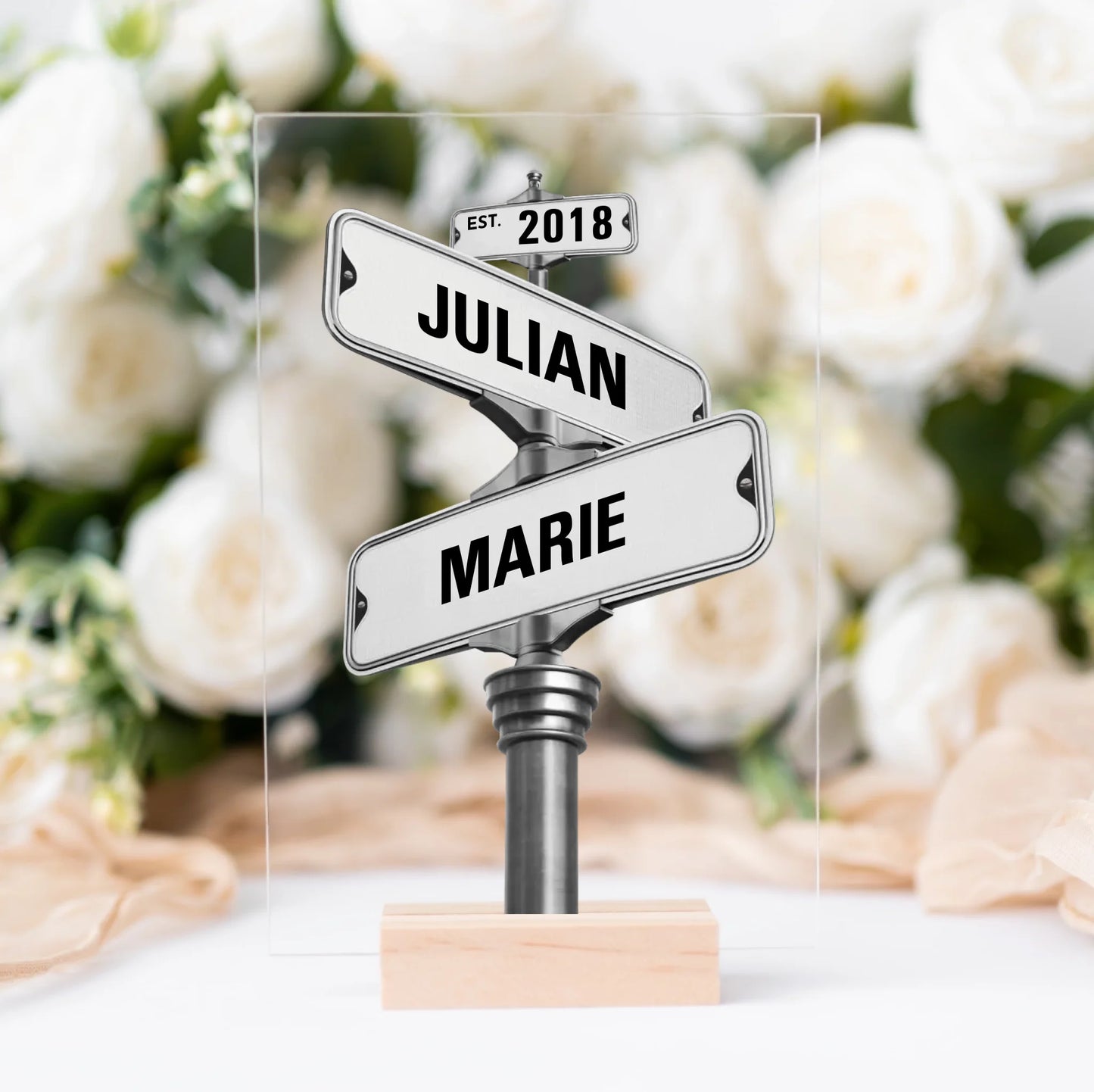 Vintage Straßenschild - Personalisierte Acryltafel