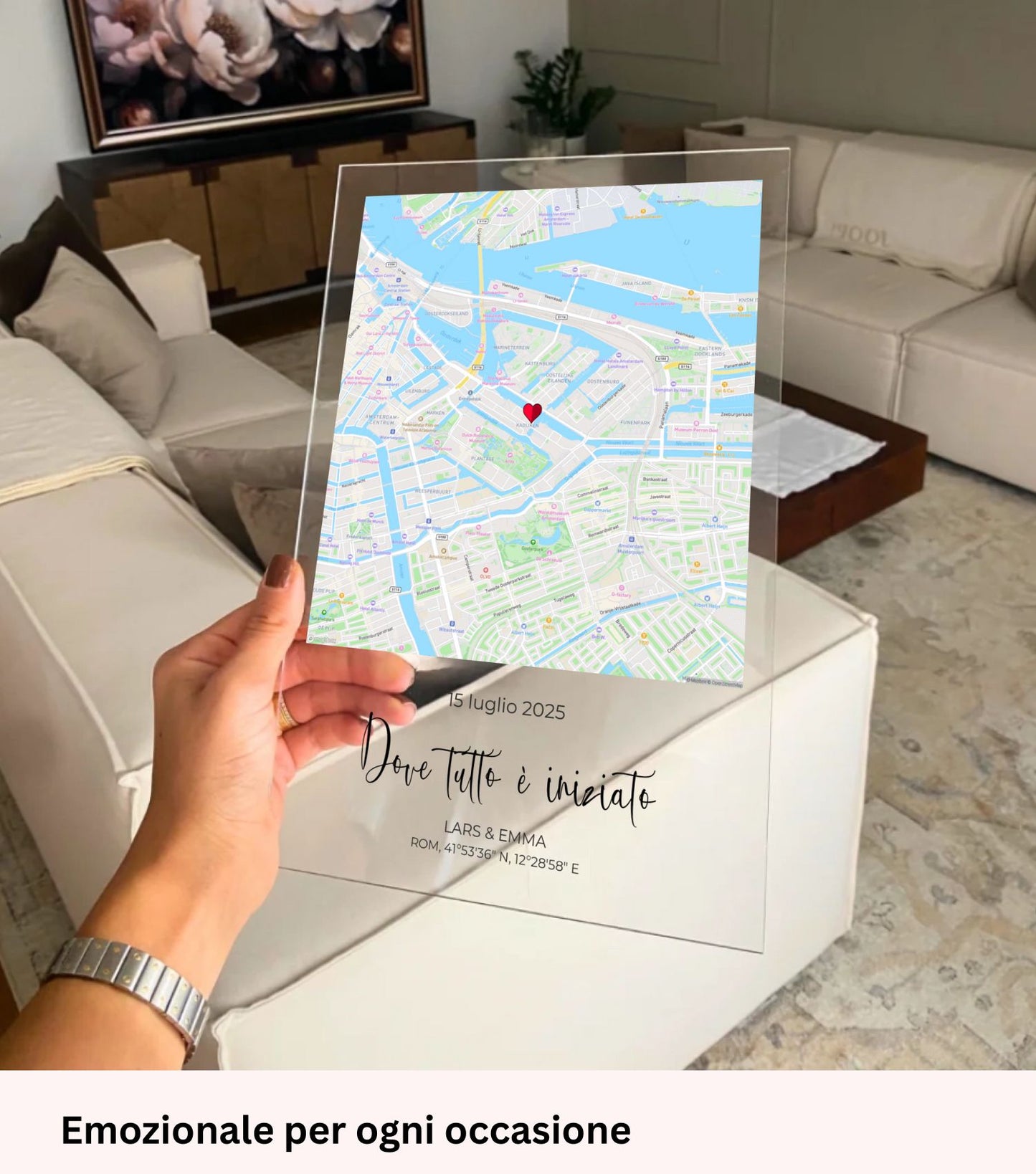 “Dove tutto è iniziato” - Targa acrilica personalizzata