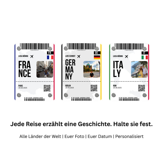 Flugticket - Acryl Magnet