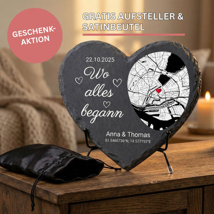 „Unser Ereignis" – Premium Schieferherz