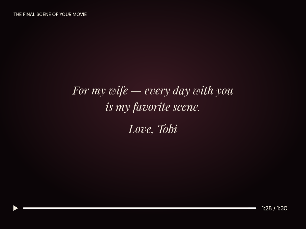 Personal Dedication